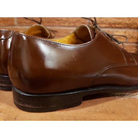 Cole Haan mens brown leather cap toe oxford dress shoes. Size 11